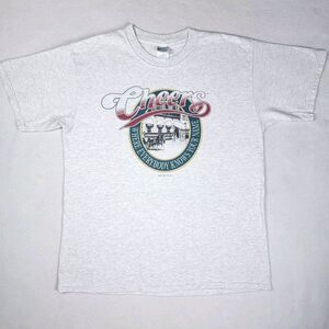 Vintage Y2K Cheers T-Shirt Men's Size Large Gray Short Sleeve Boston TV Series